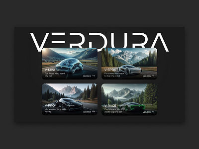 Verdura - landing page cars dailyui design electric cars landing landing page modern premium ui ui design web design webdesign