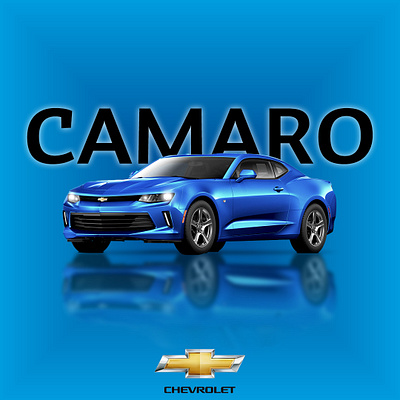 Chevy Camaro advertisment branding car graphic design poster