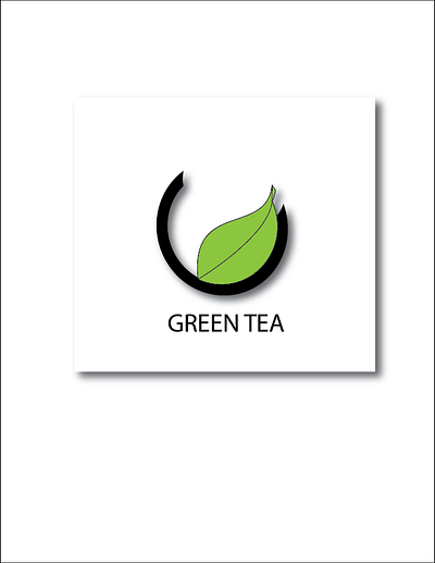 Green tea Modern logo green tea log logo modern logo