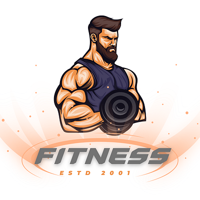 Fitness Logo Design branding custom fitness logo exercice logo design fitness branding fitness logo design graphic design gym logo logo personal trainer logo workout branding