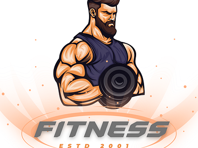 Fitness Logo Design branding custom fitness logo exercice logo design fitness branding fitness logo design graphic design gym logo logo personal trainer logo workout branding