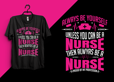 Nurse typography t shirt design etshirt design graphics design merch by amazon nurse nursing redbubble tshirt design tshirts typography unique women