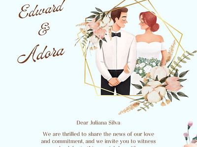 Wedding 💍Invitation (Portrait) Design 😍 3d animation graphic design invitation logo motion graphics ui