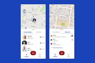 Daily UI Challenge #020 app dailyui dailyui020 day20 design familysafety illustration location locationtracker map safety ui uiux ux webdesign