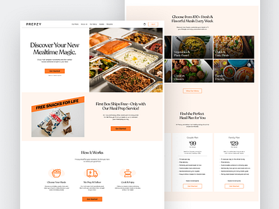 Meal Kit Website 3d ameer app clean design food landing mavia meal minimal modern ui ux web