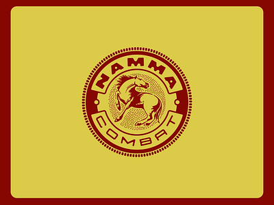 NAMMA COMBAT 3d 3d designer animation branding company design fight graphic design horse illustration logo logo animation red ui ux vector yellow