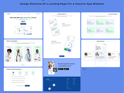 VaxEase - A vaccine app website ui design design figma healthcarewebsite uidesign uiuxdesign vaccinationwebsite vaccineapp webdesign website