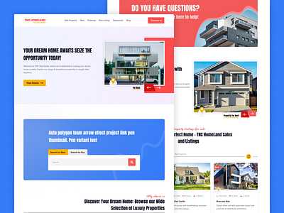 TNC Homeland - Real Estate Website Template broker corporate directory figma graphic design homeland landing page real estate real estate agents small business ui webflow webflow template