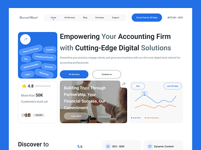 Accounting Service Website UI/UX Design accountant accounting accounting website bento design client design landing landing page design minimal service service client trend ui ui ux web