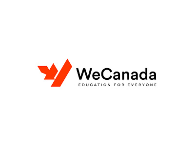 wecanada- w logo, education logo design branding canada design education logo icon logo logo design vector w w letter w logo wecanada