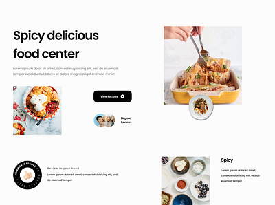 Spicy food hero concept food hero ui