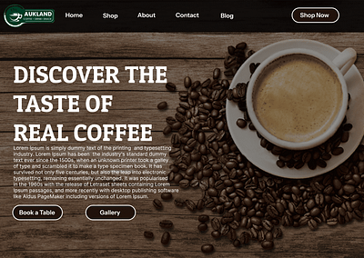 Cafe Landing Page beginner cacao cafe caffiene coffee coffee shop.ui.ux desktop espresso feedback snack