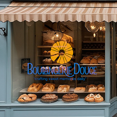 A new French Bakery comes to town! bakery brand design french typography