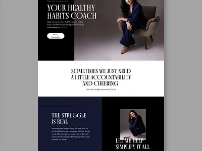 SquareSpace Website Design for Health Coach beautiful design design inspiration entrepreneur female busines female coach female website feminine website health coach high end design squarespace squarespace designer web design website designer