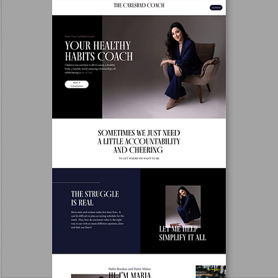 SquareSpace Website Design for Health Coach beautiful design design inspiration entrepreneur female busines female coach female website feminine website health coach high end design squarespace squarespace designer web design website designer