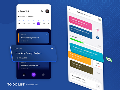 To Do List App 3d mockup app application ios android brand branding create a new task date agenda graphic design icon set icons designer new app design project photoshop psd print designer progress bar complete senior designer timeline to day task to do list typo typography ui ui ux designer urgent