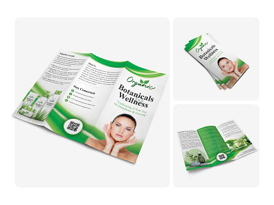 Botanicals wellness trifold brochure design bifold brochure booklet design brochure brochure design brochure layout brochure template business brochure creative brochure creative design graphic design indesign pdf design print design professional brochure design promotional banner psd template