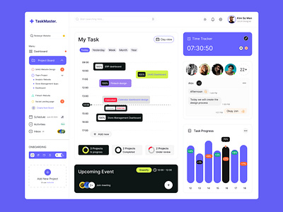 ✅ Task Management Dashboard admin admin interface admin panel admin theme admin ui dashboard design graphs interface sidebar task taskmanagement ui ui design uiux uiux design user dashboard ux website website design