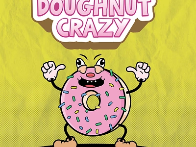 Crazy Doughnut - the art of the sweet tooth branding graphic design illus illustration logo logo design mock up ui vector