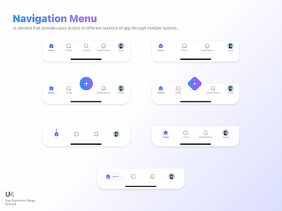 Navigation Menu Tabs 3d actions animation appdesign art branding design graphic design illustration illustrator logo menu motion graphics navigation product tabs ui uiux ux vector