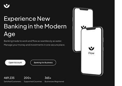 Flow Banking App banking branding logo ui website