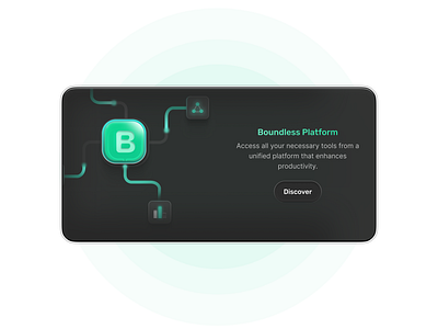 Card design for 'Bound' bento bento grid card design illustration ui ui ux ui ux design ux