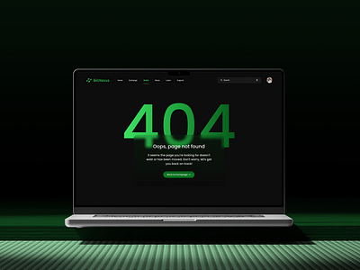 DAY 08 - 404 PAGE DESIGN | 100 DAYS UI CHALLENGE 100daychallenge 404page cleandesign creativedesign cryptodesign darktheme day8 graphic design minimaldesign modernui uichallenge webdesign