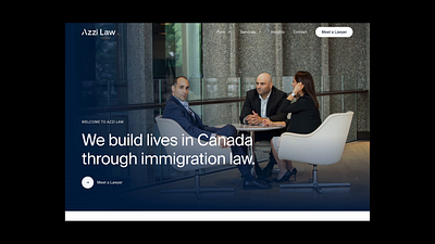 Take a look at the newly designed hero section of azzi.law animation branding interaction ottawa productdesign ui design web design