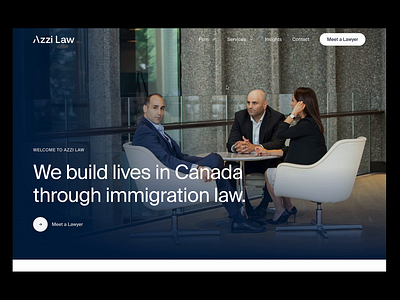 Take a look at the newly designed hero section of azzi.law animation branding interaction ottawa productdesign ui design web design