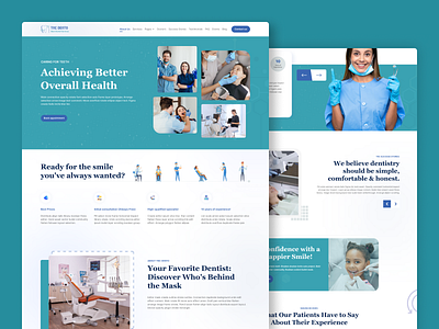 TNC Dento - Dentist Website Template dental surgery dentist website graphic design ui webflow webflow template