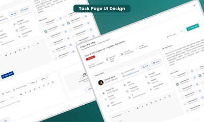 Task Management CRM UI Design admin panel ui design crm dashboard design in figma figma admin panel design fiverr designer task management ui design ui ui designer figma ui redesign uiux web