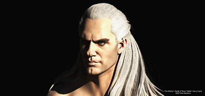 The Witcher (Henry Cavill) - Geralt of Rivia - 3D Portrait arnold