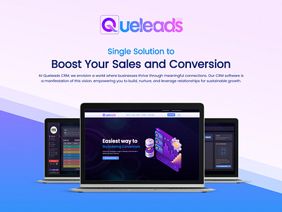 Queleads - CRM Software Design 3d animation branding design graphic design illustration logo ui ux vector