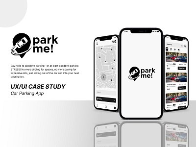 Parkme App Case Study 3d animation branding design graphic design illustration logo ui ux vector