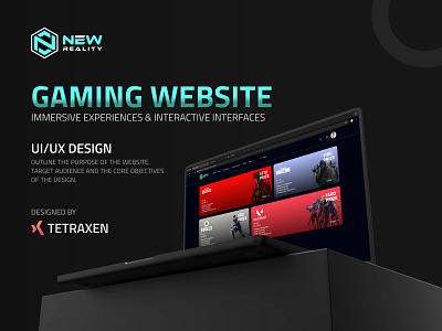 Gaming Website Design 3d animation branding design graphic design illustration logo ui ux vector