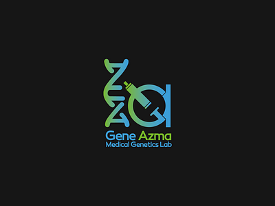 Gene Azma medical genetics laboratory arabic branding design farsi genetics graphic design illustration logo logo type medical persian persian typography thehran