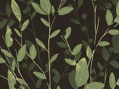 Huckleberry art design editorial art illustration nature plant