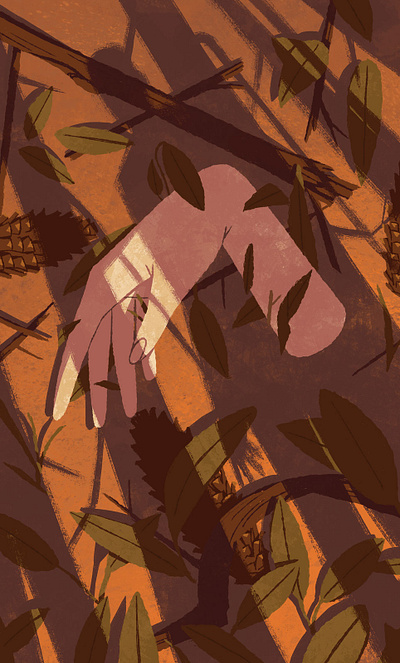 Lost art design editorial art illustration nature