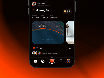 Strava · Application Redesign app application branding mobile redesign ui