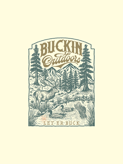 Buckin Outdoors (Approved Design) branding company brand logo company branding company logo graphic design illustration logo typeface vh