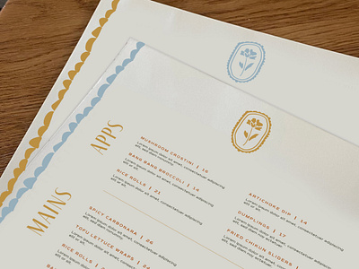 Restaurant Menu Design brand brand collateral brand design brand designer brand identity branding branding designer branding inspo custom design logo logo designer menu design menu design inspo print design printed menu design restaurant menu design