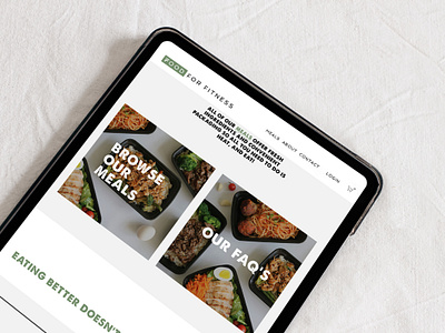 Meal Prep Website Design brand design brand identity brand inspo branding branding design custom website typography inspiration web web design web designer web inspiration website website design website designer website inspo