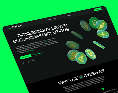 Ryzen Crypto Chain site 3d 3d ai website design 3d animation 3d animiated website 3d website 3d website design 3d wordpress website 3dcrypto website design animated webiste crypto design crypto website design figma to framer framer 3d website landing page spline web design wordpress 3d website