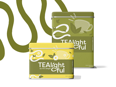 Tealightful Packaging adobe illustrator brand branding design graphic design package design packaging