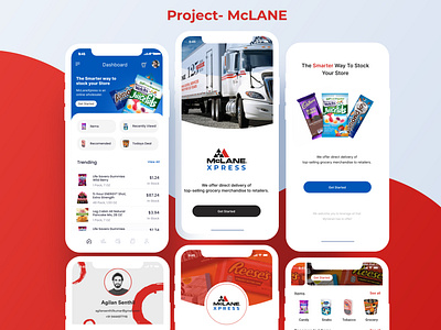 McLane Mobile App Designs user journey uxui