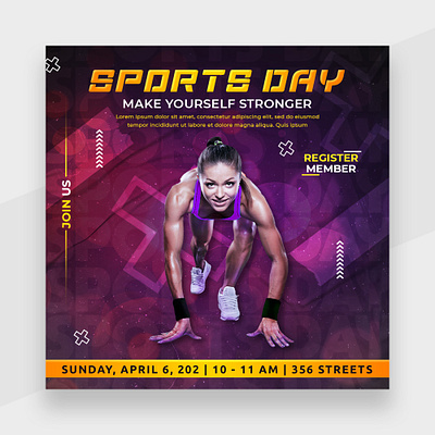 Sports Day 3d animation branding graphic design logo motion graphics ui