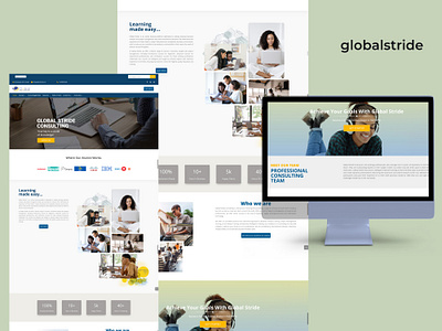 GlobalStride website design user design