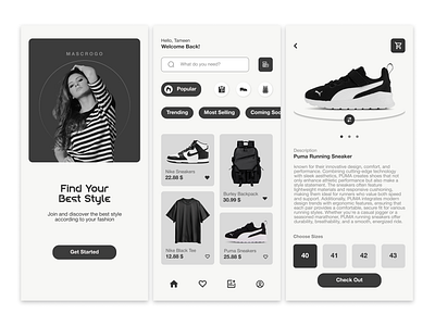 Fashion Store Mobile Application UI accessibility adaptive design affordance fashion brand information architecture interaction design microinteractions personas prototyping responsive design ui usability testing user centered design user experience user flow user interface user journey ux visual hierarchy wireframes