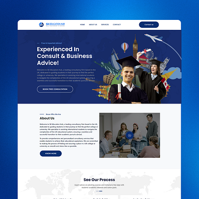 Consultation Agency Website Design in Wordpress design typography ui ux design website design websites wordpress