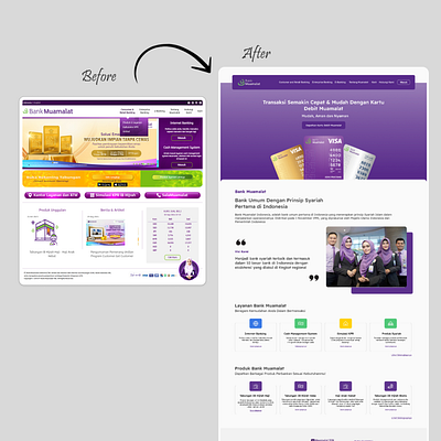 Bank Muamalat Landing Page Redesign branding ui